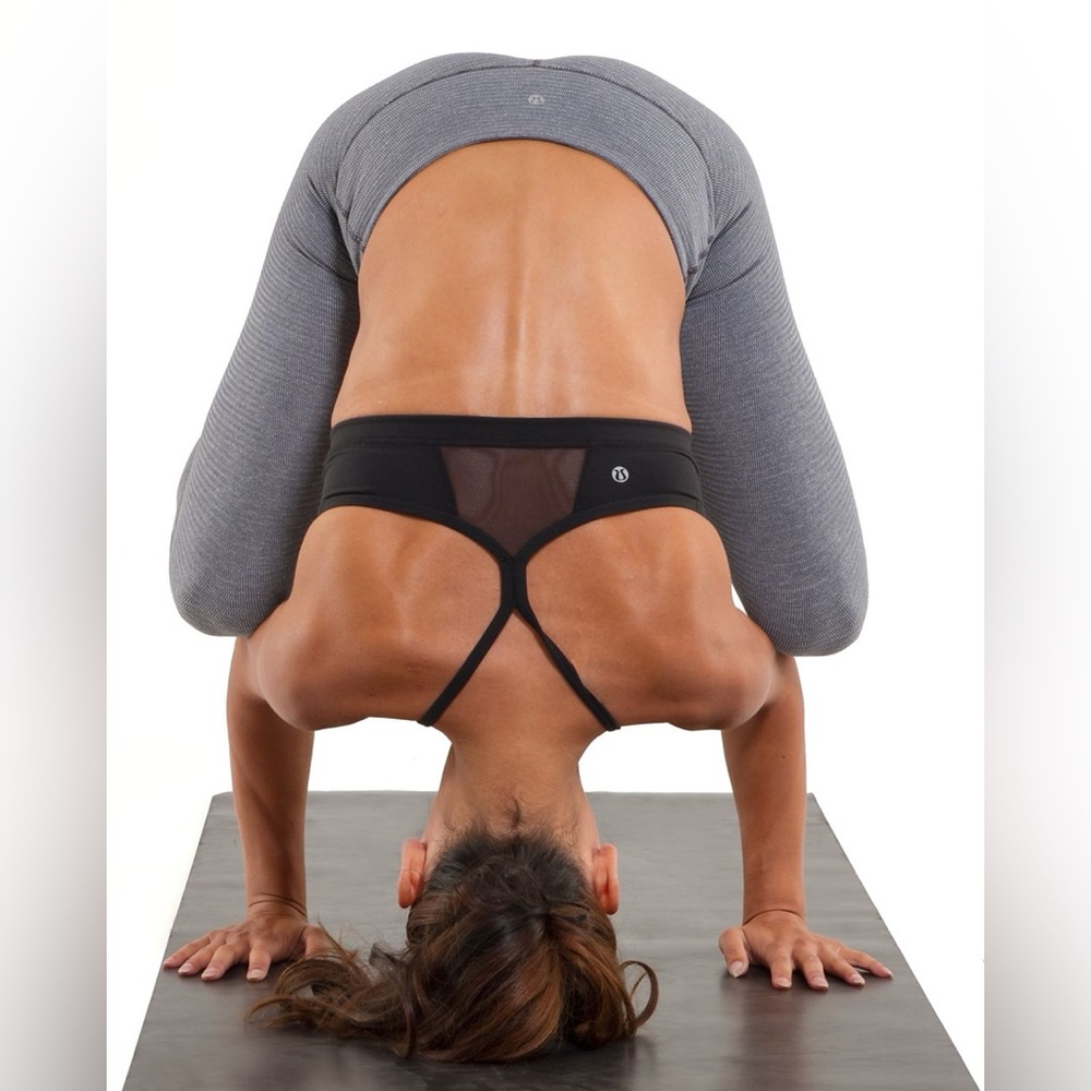 Lululemon Wunder Under Crop Reversible Tights in Grey, size 4 - Picture 3 of 12